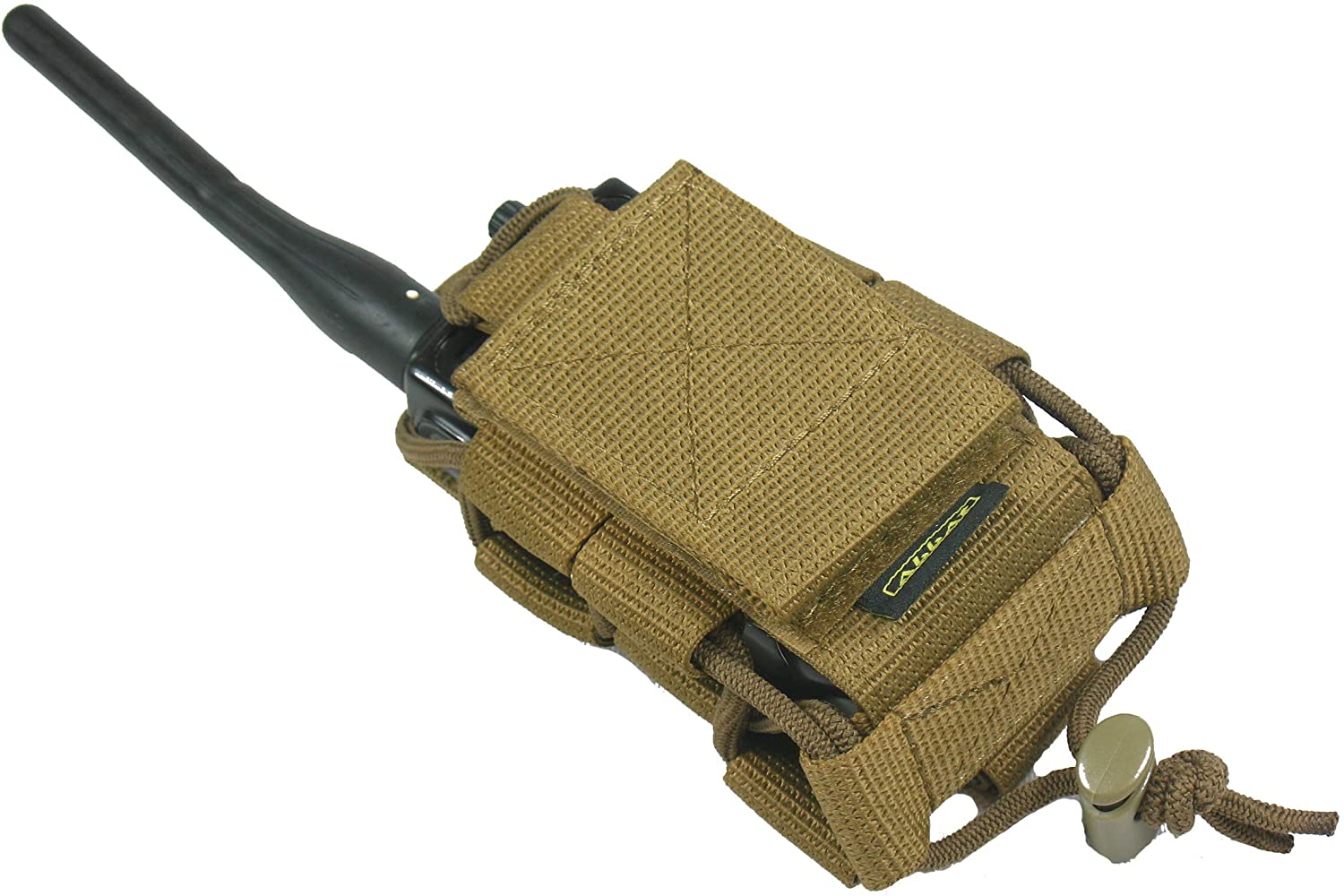 Tactical MOLLE Radio Pouch - Coyote Tan (New Old Stock)